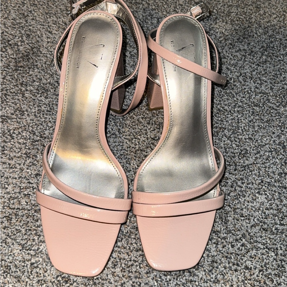 Vince Camuto Light Pink Strappy Heels